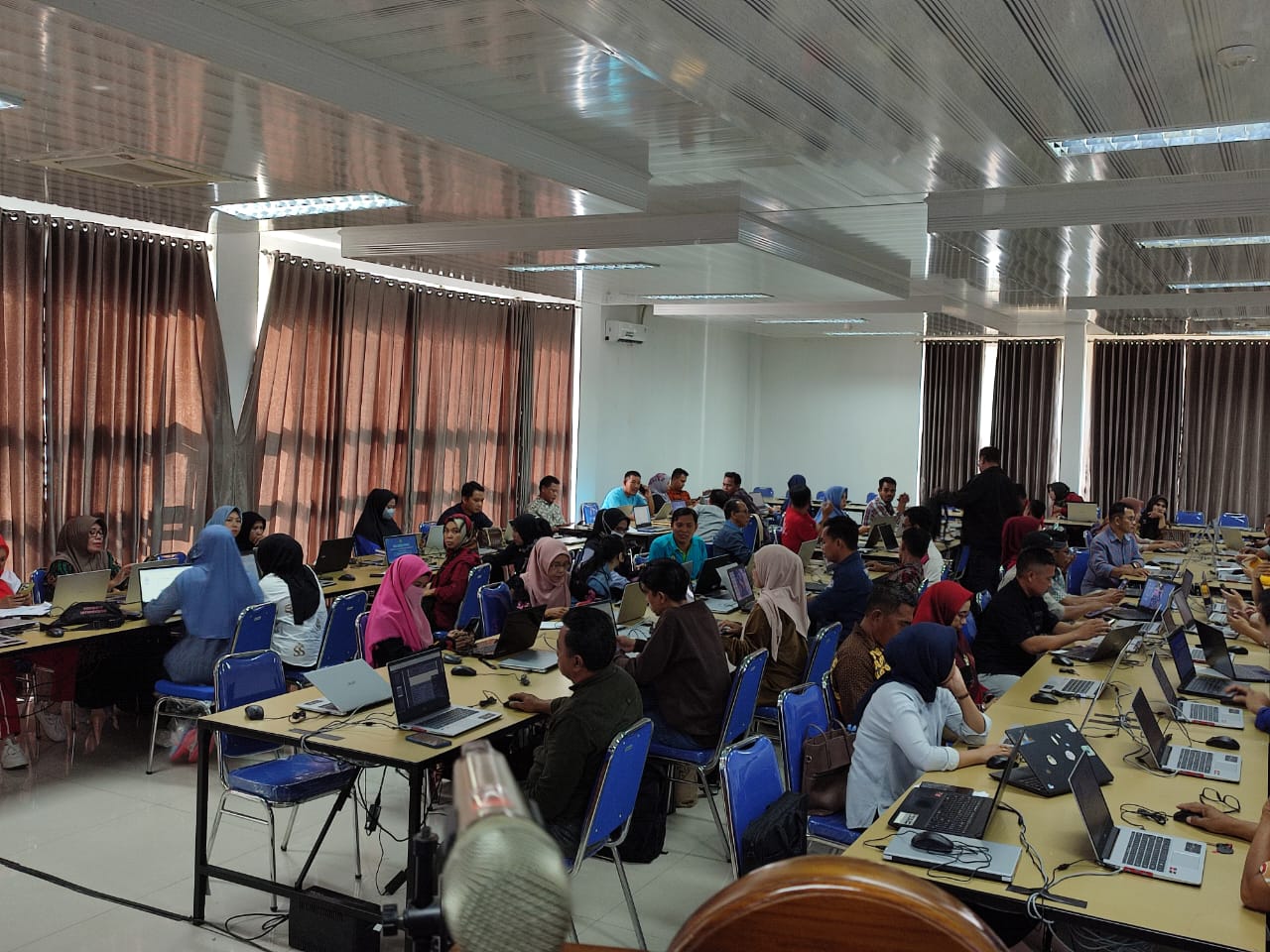 Peserta mengikut workshop teknis penyusunan SKP e-Kinerja, Jumat (8/12/23)