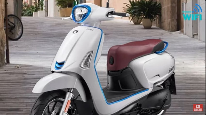 Motor Listrik Skuter Like 125 milik KYMCO. foto:Tangkapan Layar Youtube
