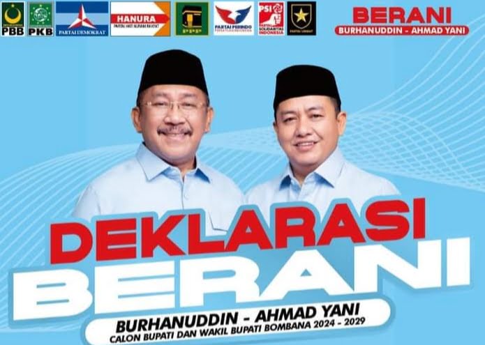Deklarasi Paslon BERANI (Burhanuddin - A. Yani, Foto: Istimewa