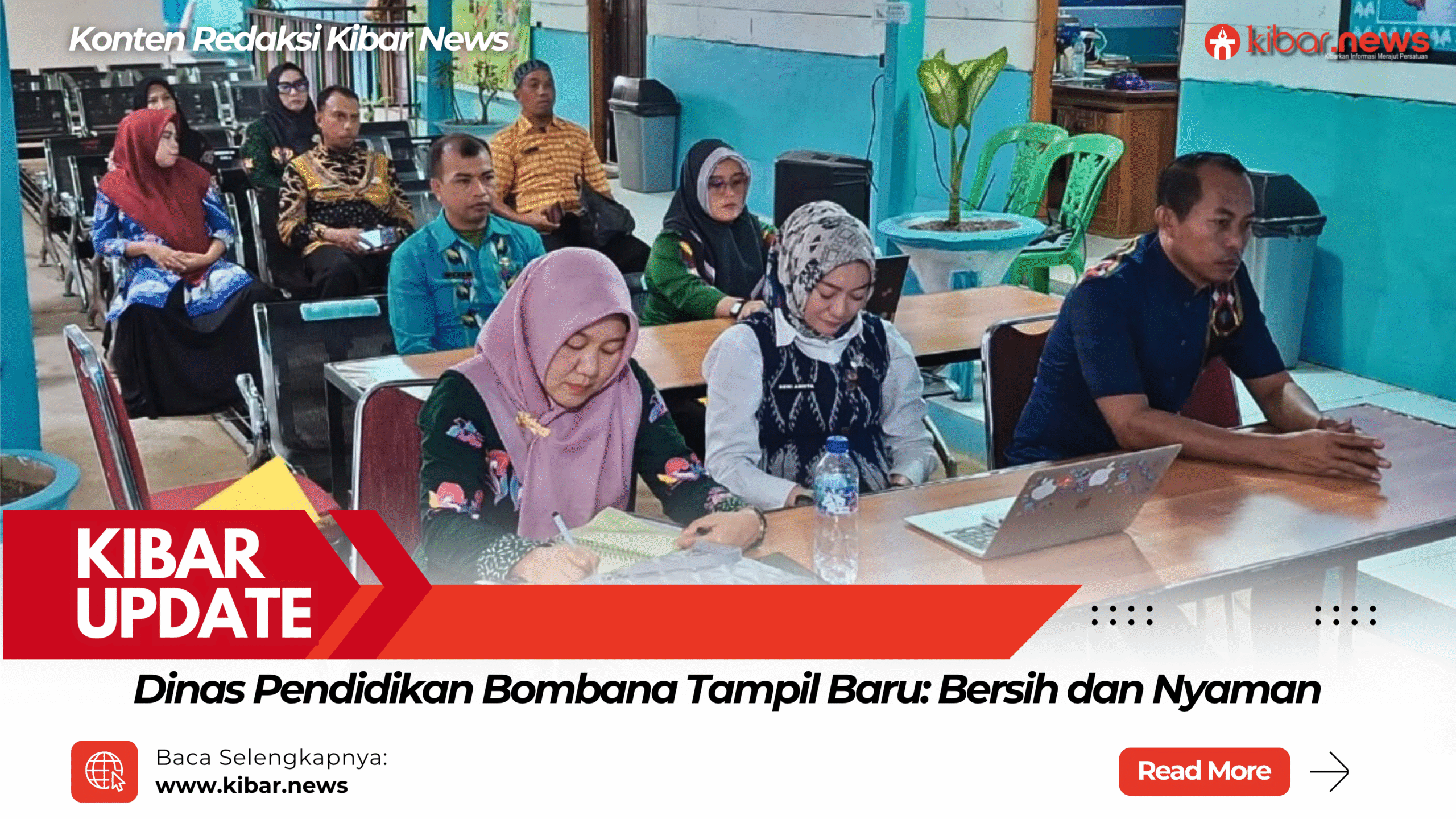 White and Red Modern Breaking News Instagram Post Dinas Pendidikan