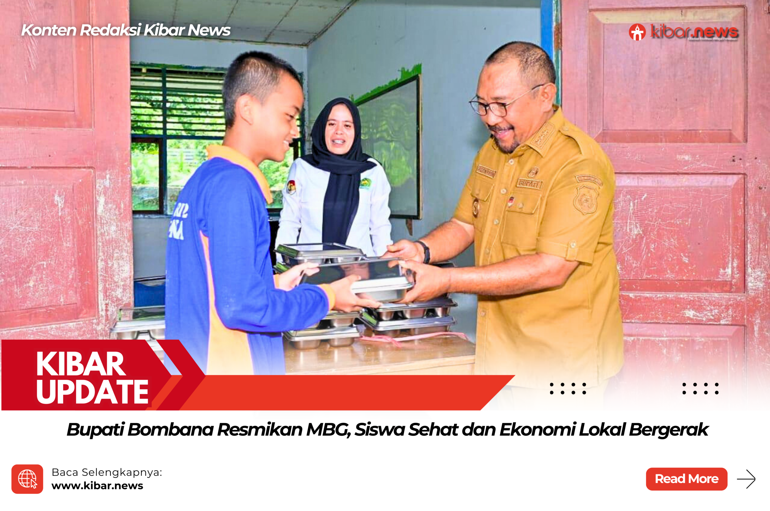 Bupati Bombana Resmikan MBG